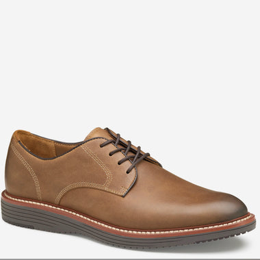 J&M Tan Oiled Upton Plain Toe