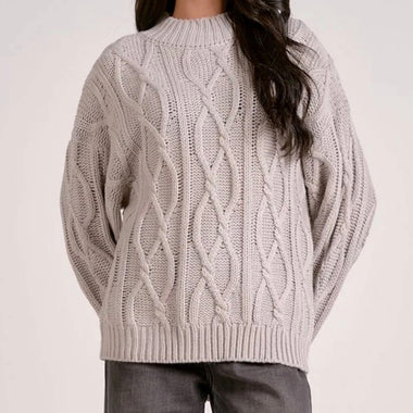 Elan Light Grey Knit Sweater