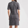 Zoe & Claire Geometric Grey Mini Dress