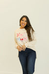 Southern grace bows crewneck