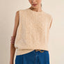 Molly Bracken Cream Sweater Vest