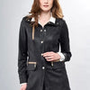 Insight Gold/Black Leather Jacket