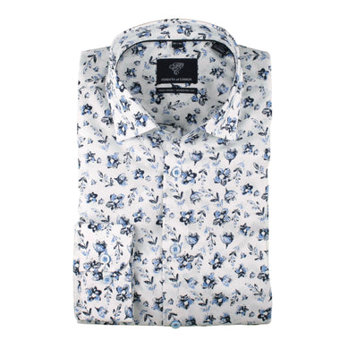 Forsyth of Canada long sleeve blue floral print