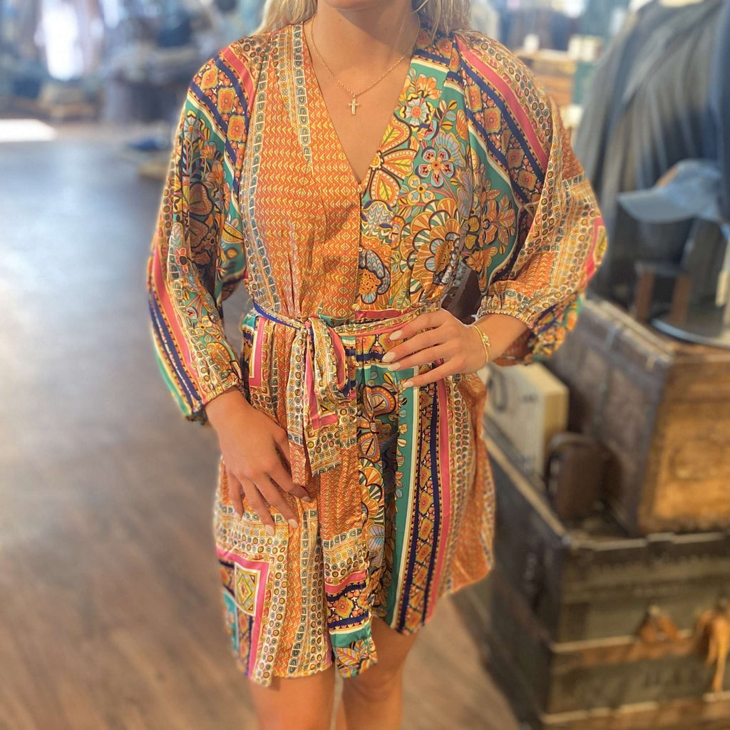 Molly Bracken colorful flowy geo print dress Graif Clothing Molly Bracken colorful flowy geo print dress Graif Clothing