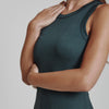 7Diamonds deep teal core ribbed tank dress