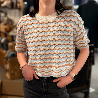 Hem & Thread Open Knit Sweater