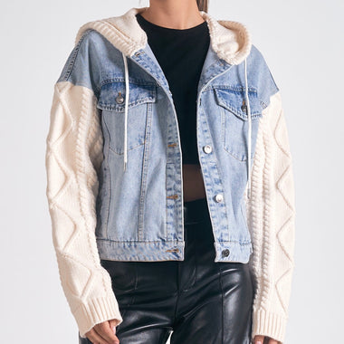 Elan Sweater Denim Jacket