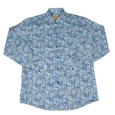 Trend L/S Aqua Floral Print
