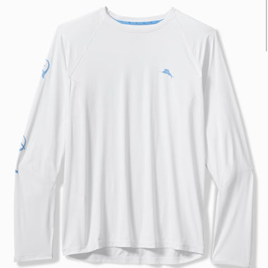 Tommy Bahama chill time surf crew white