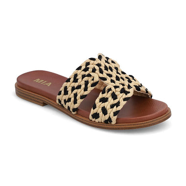 MIA Poet Black/Natural Slip-ons