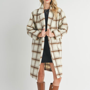 Sadie & Sage Emily Long Open Front Coat