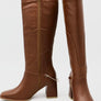 Stivali Tessa Knee High tan leather boot