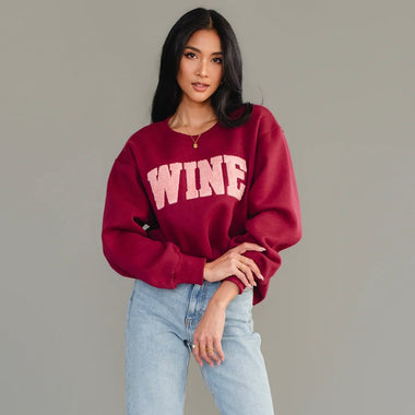 Panache Apparel Wine Crewneck