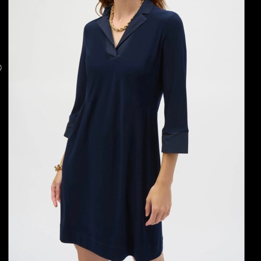 Joseph Ribkoff Dress 252028 Midnight Blue / 14 Joseph Ribkoff Dress 252028 Midnight Blue / 14