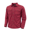 F/X Fusion Red Fleece Button Down Jacket