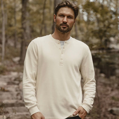 Normal Brand Vintage Thermal Mountain Henley