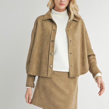 Sadie & Sage Tuscany Faux Suede Jacket