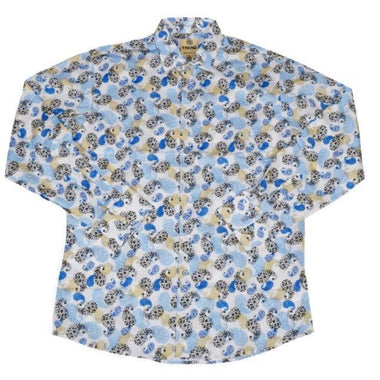 Trend L/S White Multi Paisley Print