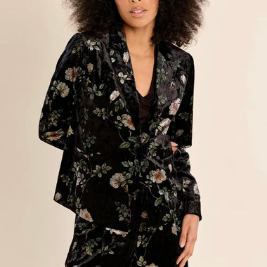 Molly Bracken Floral Velvet Blazer