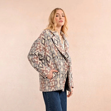 Molly bracken pattern crossover pea coat