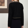 Zoe & Claire Gold Trim Cardigan