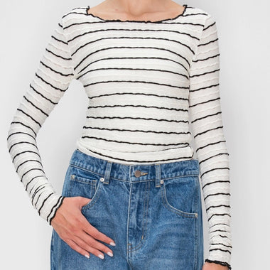 Stitch & Co. Margot Striped Long Sleeve