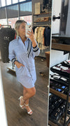 Joh navy wenna shirt tunic dress