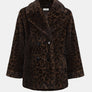 Joseph Ribkoff Leopard Print Faux Fur Coat
