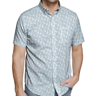 J&M Pelican Print S/S - Gray