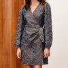 FRNCH Salem Dress - Brown/Blue