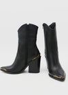 Stivali Coachella Black Western Boots