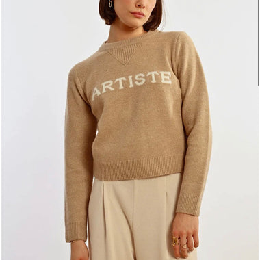 Lili sidonio beige artiste sweater