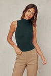 Dress Forum Knitted turtle neck sweater Bistro Green Bodysuit