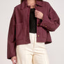 Elan Plum Oversized Jacket