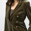 Joseph Ribkoff Olive Velvet Blazer