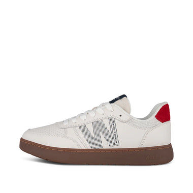 Woden Frode Leather Red/Navy Sneakers