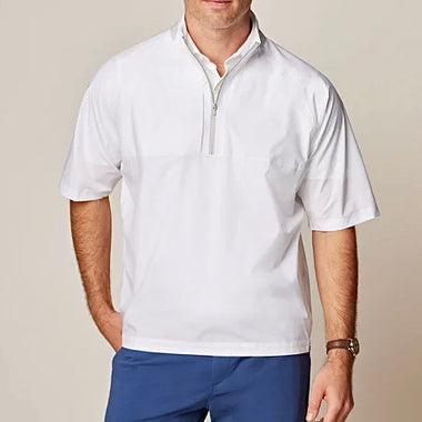 Johnnie-O short sleeve rain jacket white