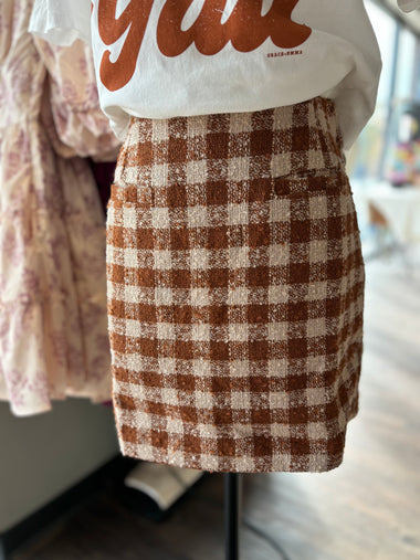 Aureum plaid skirt