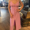 Molly Bracken button down woven dress - pink