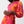 Joseph Ribkoff Pink/Orange Satin Floral Wrap Dress