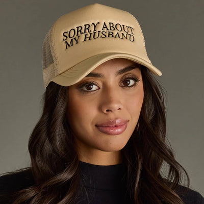 Panache Apparel Sorry About My Husband Trucker Hat