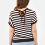 Brandtex Coffee Bean Striped Top