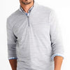 Johnnie-O Apex Light Grey Performance 1/4 Zip Pullover