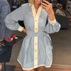 Strut & Bolt Striped Contrast Dress