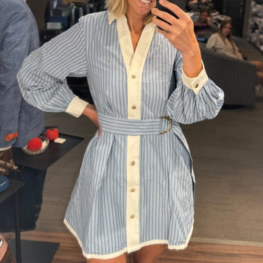 Strut & Bolt Striped Contrast Dress
