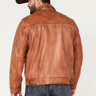 scully brown leather coat