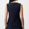 Joseph Ribkoff Midnight Blue Zip Top