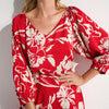 Joseph Ribkoff Red Floral Top