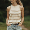 The Normal Brand Wanderlust Fennel Stripe Tank