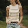 The Normal Brand Wanderlust Fennel Stripe Tank